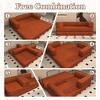 MOONMISS Corduroy Convertible Sleeper Sofa Bed with Fixed-Shape Frame, Floor Sofa Lounge Couch for Living Room Bedroom - 4 of 4