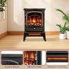 ZAFRO Electric Fireplace Stove Heater,5100 BTU,Adjustable Flame & 1000W/1500W Thermostat,for Indoor Living Room, Bedroom - 2 of 4