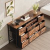 55" TV Stand with 10 Fabric Drawers & Charging Station, Storage Dresser for Bedroom/Living Room, 47.2" Wide Media Console - 4 of 4