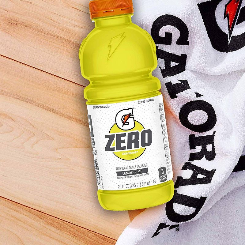Gatorade G Zero Lemon Lime Sports Drink - 8pk/20 fl oz Bottles, 5 of 7