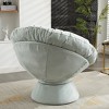 Racxily Oversized Swivel Accent Chair, 360 Swivel Barrel Chair, Papasan Chair for Living Room Bedroom - 4 of 4