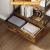 5 Tier Bookshelf with Storage Drawer, 81.3" Tall Book Shelf Vintage Bookcase W/Metal Frame, Rustic Open Bookshelf - 4 of 4