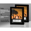 Americanflat 12 Pack of Black Picture Frames with plexiglass - Horizontal and Vertical Formats for Wall and Tabletop - 4 of 4