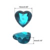 Unique Bargains Craft Embellishments Acrylic Heart Rhinestone Flat Back Gems 40 Pcs - 2 of 4