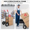 Heavy Duty Hand Truck with Handle, 440lbs Loading Capacity with Folding Bottom Panel & All-Terrain Rubber Wheels for Warehouse, Supermarket, Garage - 4 of 4