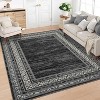 Coucheta Washable Runner Rug, Non-Slip Low-Pile Kitchen Bathroom Rug, Border Carpet for Hallway Bedroom Laundry, Multi-Color & Size - 2 of 4