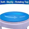 5 Star Super Deals Adjustable Shower Stool w/ Non-Slip Rotating Seat & Storage Tray Height-Adjustable Swivel Bathroom Chair for Elderly and Disabled - 3 of 4