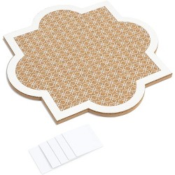 Hexagonal Decorative Tiles in 3 with 6 Pins Juvale 3-Pack Cork Bulletin Boards 
