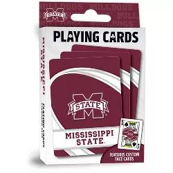 MasterPieces Family Games - NCAA Mississippi State Bulldogs Playing Cards - Officially Licensed Playing Card Deck for Adults, Kids, and Family