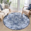 Washable Vintage Hallway Runner Rug, Low-Pile Non-Slip Rubber Backing Carpet for Kitchen, Laundry & Entryway - 3 of 4