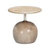 TOV Furniture Mire Rose Faux Marble Side Table - 3 of 4