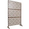 PAGED Outdoor Privacy Screen Freestanding, Metal Fence Privacy Screen, Balcony Privacy Screen for Deck Balcony Patio Outside Lawn Garden - 3 of 4