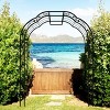 Metal Garden Archway Trellis, Climbing Plant Support for Vines, Roses, Freely Assembled Outdoor Arbor – Cuddlewood - 3 of 4