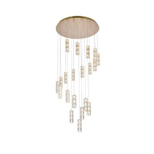 Elegant Lighting Polaris 20 - Light Chandelier in  Gold - 1 of 4