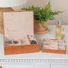 Household Essentials Vegan Leather 2-Layer Jewelry Organizer Box with Clasp Closure Caramel: Rectangle Decorative Storage - image 4 of 4