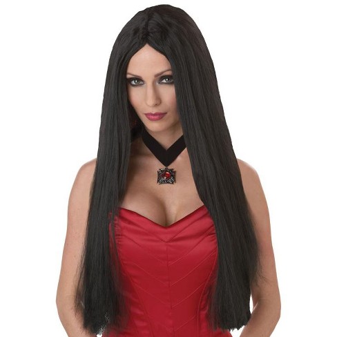 California Costumes Long Flowing Costume Wig Black Standard