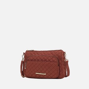 MKF Collection Rosalie Solid Quilted Cotton Women’s Shoulder Bag by Mia K - 1 of 4