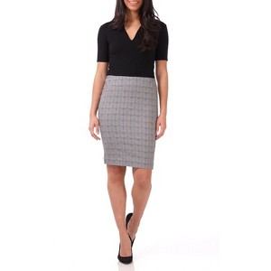Rekucci Women's Ease into Comfort Fit Pull-On Midi Pencil Skirt – Classic, Versatile & Stylish - 1 of 4