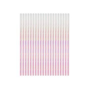 20ct Iridescent Paper Straws - Spritz™