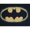 Batman Classic Spray Oval Shield Logo Men's Black Graphic Tee - 2 of 3