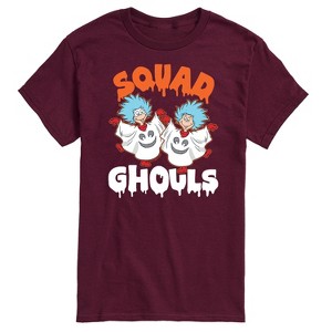 Men's - Dr. Seuss - Squad Ghouls Thing 1 and Thing 2 Short Sleeve Graphic T-Shirt - 1 of 4
