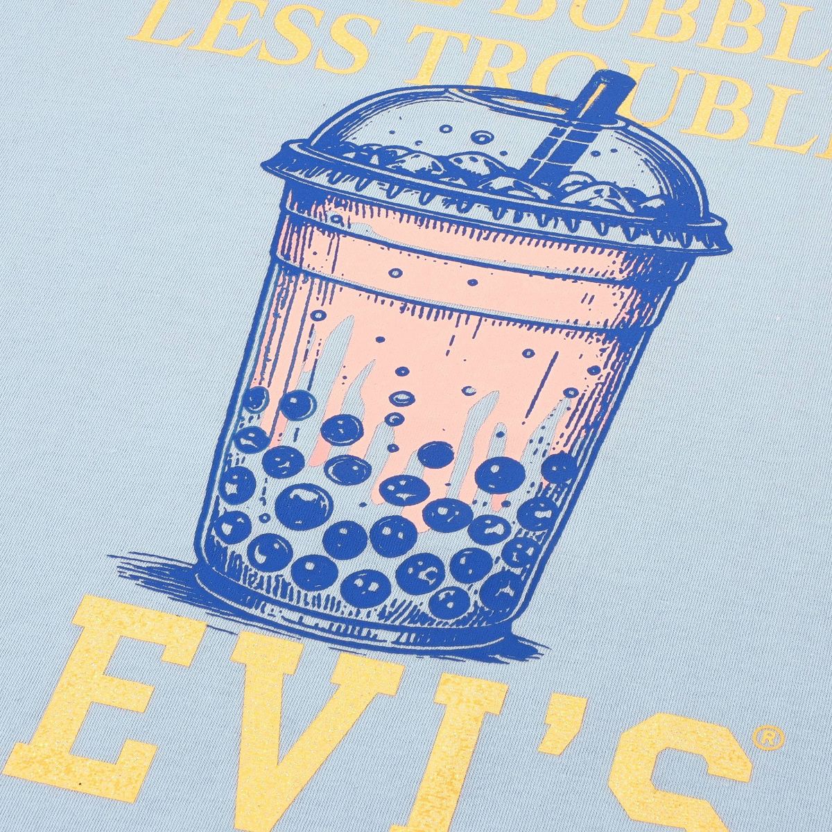 Levi's® Girls' Boba Oversized T-Shirt Blue - thumbnail 7
