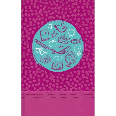 Nirv, Tiny Theologians Bible, Leathersoft Over Board, Pink, Comfort Print - by  Zondervan (Leather Bound)