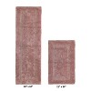 Lux Premium 100% Cotton Tufted Solid Reversible 2 Piece Bath Rug Set – Ultra-Soft, Water-Absorbent, Durable, Machine Washable Bathroom Rug - 2 of 4