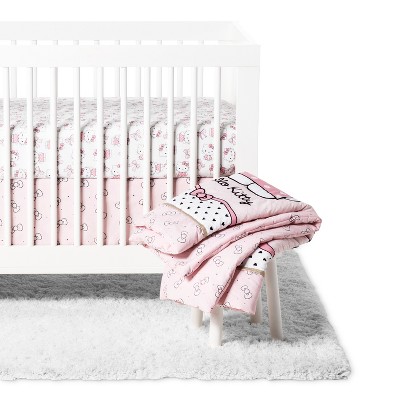 hello kitty crib bedding