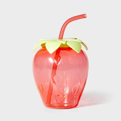 Figural 20oz Tumbler Strawberry - Sun Squad™, 1 of 8
