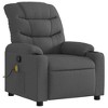 vidaXL Massage Recliner Chair Dark Gray Fabric - 3 of 4