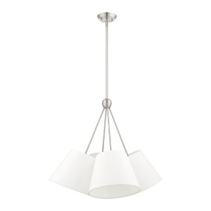 Livex Lighting Prato 4 - Light Chandelier in  Brushed Nickel - 1 of 1