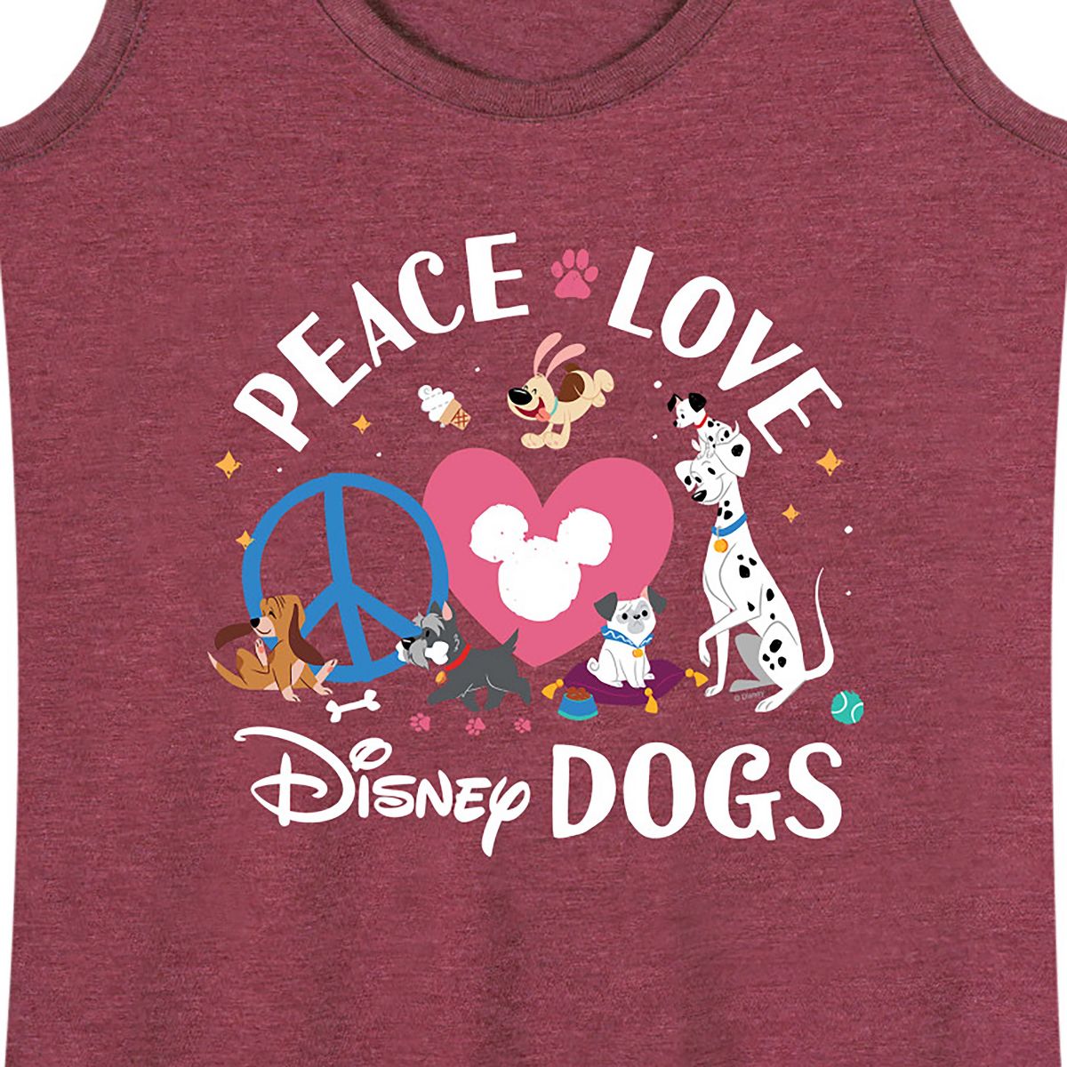 Women's - Disney - Cats & Dogs Graphic Racerback Tank - thumbnail 7