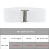 INSPIRE CHIC Women's Metal Interlock Buckle Stretchy Fashion Vintage Elastic Waist Belts 1 Pc - 4 of 4