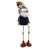 NAYSAYE Party Decoration and Accessories Set of 3 Fall Thanksgiving Gnomes Decoration for Holiday Celebration, Blue and Brown, 4.3"*20.1"*0.7" - 3 of 4