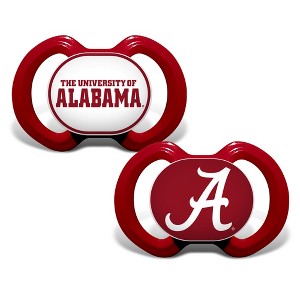 BabyFanatic Officially Licensed Unisex Pacifier 2-Pack - NCAA Alabama Crimson Tide - 1 of 4