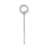 Black Bow Jewelry 14k White Gold, Madison Collection LG Classic Script Initial N Pendant - 2 of 4