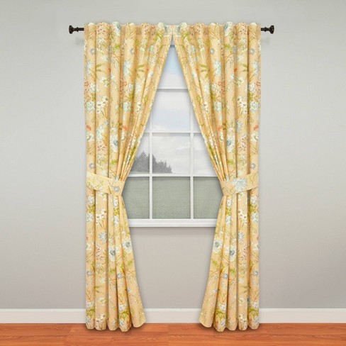 Waverly Cape Coral Lined Curtain Panel Pair Coral 100 X84