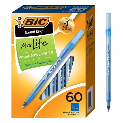 BIC Color Cues Pen Set, 60-Count Pack, Assorted Colors, Fun Color Pens for  School Supplies, Includes BIC Cristal Xtra Smooth Ballpoint Pens