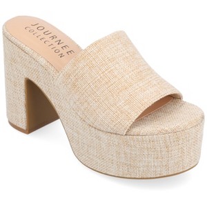 Journee Collection Womens Enyya Slip On Platform Sandals - 1 of 4