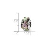 Black Bow Jewelry Purple Dotted Dichroic Glass Sterling Silver Bead Charm - 2 of 3