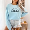 Simply Sage Market Women's  Garment Dyed Graphic Sweatshirt Embroidered London England - 2 of 3