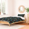 Deny Designs 3pc Twin/Twin XL Lathe and Quill Dinosaurs in Space Duvet and Sham Set Blue - 2 of 4