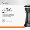 Complete Cuisine 4-in-1 Single Serve Coffee Maker, Compact Hot & Iced Brewer for Pods/Ground Coffee, Reusable Filter, Stainless Steel Drip Tray, Black - 2 of 4