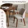 2PCS Dining Chair,Upholstered Dining Chair with Wood Legs, Wing Backrest,Kitchen Chairs with Thick Cushions for Dining Room, Living Room - 4 of 4