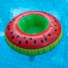 Pool Central 9" Inflatable Watermelon Slice Swimming Pool Beverage Drink Holder - 2 of 2