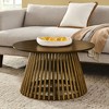 NicBex Modern 31.5" Round Coffee Table with Solid Wood Frame for Home and Office - 3 of 4