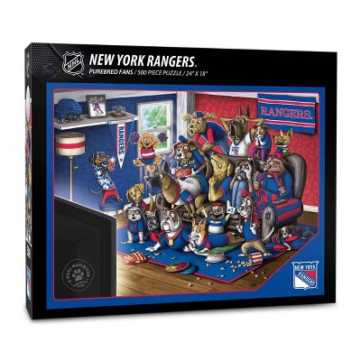 NHL New York Rangers Purebred Fans 'A Real Nailbiter' Puzzle - 500pc