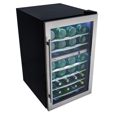 Danby 38-Bottle Black Stainless Steel Dual-Zone Wine Cooler