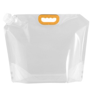Unique Bargains Camping Hiking Plastic Collapsible Water Container Bag - 1 of 4